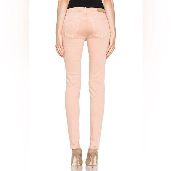 Victoria Beckham Power Stretch High Rise Nude Skinny Jeans - Picture 3 of 9